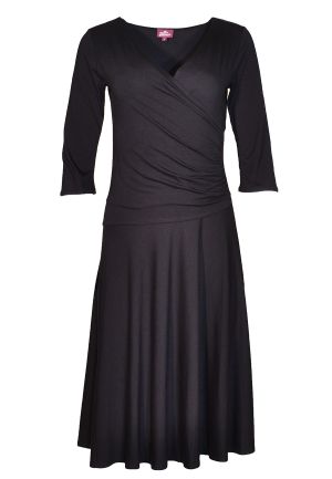 Shorty Wrap Dress: 149 Black X-Small