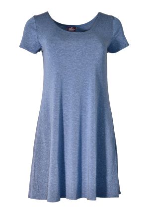 Lucy Cap Sleeve SALE!: 1296 Marled Periwinkle X-Large