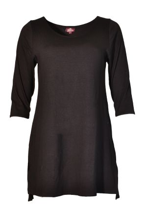 3/4 Sleeve Doris Tunic Print: 149 Black Small
