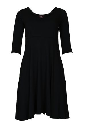 3/4 Sleeve Annie Dress Print: 149 Black X-Small