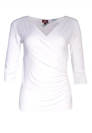 Wrap Top Solid-X-Large-100 White