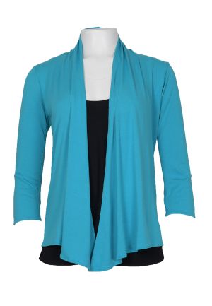 Thing 1 Cardi Solid: X-Small 1742 Lagoon