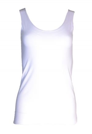 Tank Top Solid-X-Small-100 White