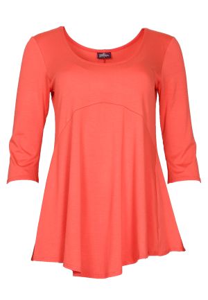 3/4 Sleeve Suzie Top SALE!: 1532 Coral X-Small