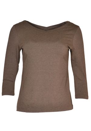 Sheila Top SALE!: 645 Brown Heather X-Small
