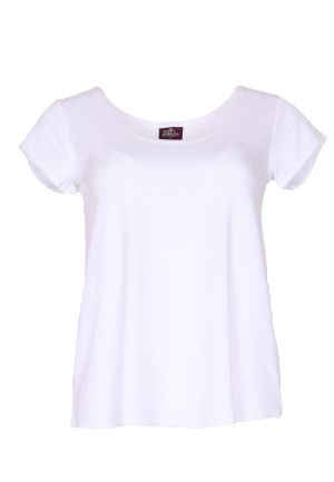 Cora Tee Solid: X-Large 100 White