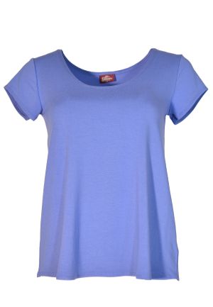 Cora Tee Solid: Large 1463 True Blue