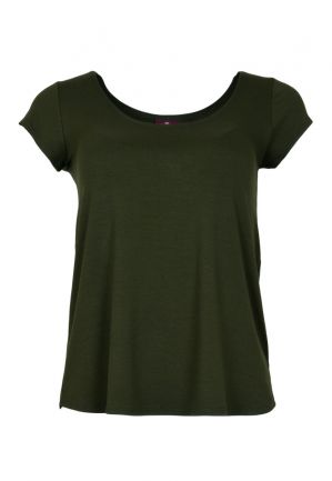 Cora Tee Solid: X-Small 1702 Army