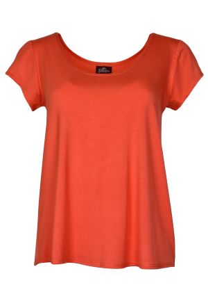 Cora Tee Solid: X-Small 1857 Coral