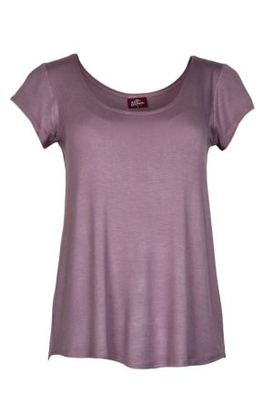 Cora Tee Solid: X-Small 1908 Lavender