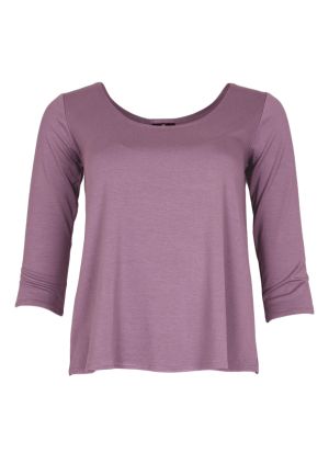 3/4 Sleeve Cora Top Solid: Small 1781 Lilac