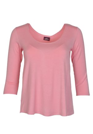 3/4 Sleeve Cora Top Solid: Small 1869 Blush